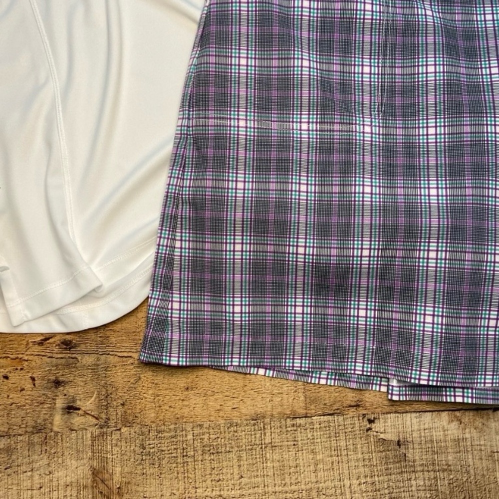 Peter Millar Skort Like New Oxford Purple Plaid - image 6